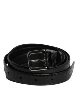 Dolce & Gabbana | Leather Classic Metal Logo Buckle Men's Belt (Pre-Owned)