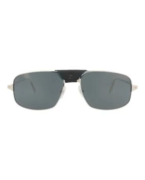 Cartier Aviator-Frame Metal Sunglasses