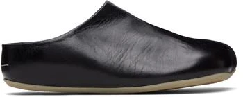 MM6 | Black Factory Sabot Loafers