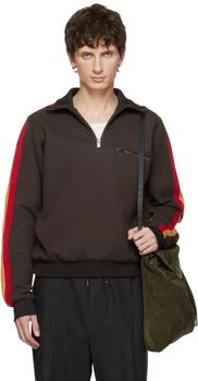 MAISON MARGIELA | Brown Taped Sweatshirt