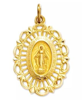 Macy's | 14k Gold Charm, Miraculous Medal Charm