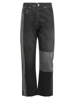 Valentino | Valentino Patchwork-Detailed Tapered Jeans