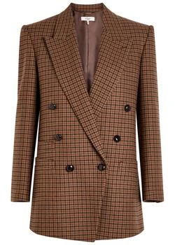 Chloé | Checked wool-blend blazer