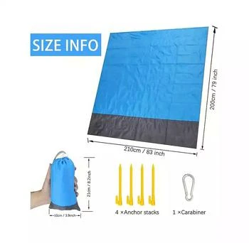 Cowin Beach Blanket Outdoor Waterproof Sand Free Picnic Blanket Sand Proof Mat 79 X 83 in
