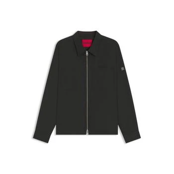 Hugo Boss Oversize-fit shirt in water-repellent canvas