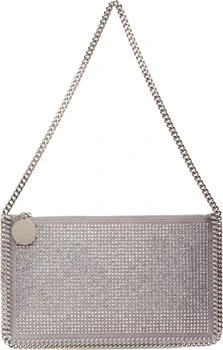 Stella McCartney | Silver Falabella Crystal Pochette Shoulder Bag