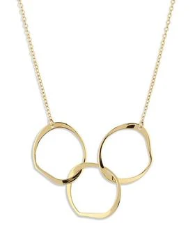 Bloomingdale's | Interlocking Circle Station Necklace in 14K Yellow Gold, 18"