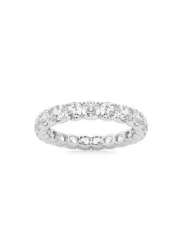 Saks Fifth Avenue | Build Your Own Collection Platinum & Lab Grown Cushion Cut Diamond Eternity Band