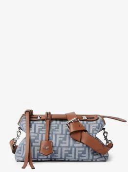 Fendi | By The Way Soft Medium FF Jacquard denim crossbody bag