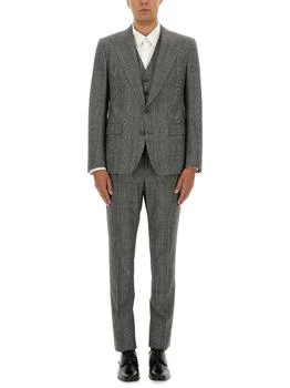 Dolce & Gabbana | Dolce & Gabbana Single-Breasted Glen Plaid Suit