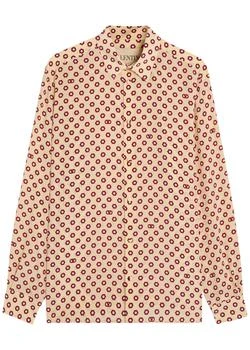 Valentino | Patterned silk-chiffon shirt