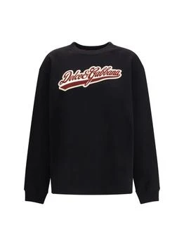 Dolce & Gabbana | Dolce & Gabbana Logo Patch Crewneck Sweatshirt
