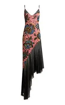 ETRO | Etro Sheer-Paneled Mesh Midi Dress - Moda Operandi