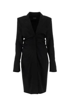 Tom Ford Long-Sleeved Ruched Midi Dress
