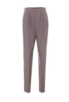 Yves Saint Laurent | Saint Laurent Pleated Straight Leg Pants