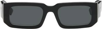 Prada | Black Square Acetate Chunky Sunglasses
