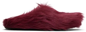 Marni | Red Fussbett Sabot Slip-on Loafers