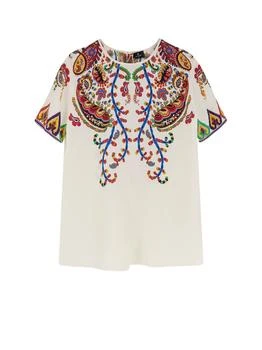 ETRO | Etro Paisey-Print Crewneck T-Shirt