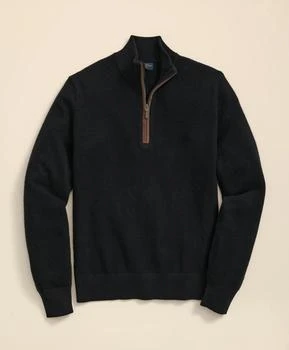 Brooks Brothers 3-Ply Cashmere Quarter-Zip Sweater