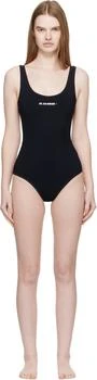 Jil Sander | Black Jersey Swimsuit