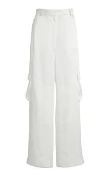 Stella McCartney | Stella McCartney Mixed Poplin Satin Trouser - Moda Operandi