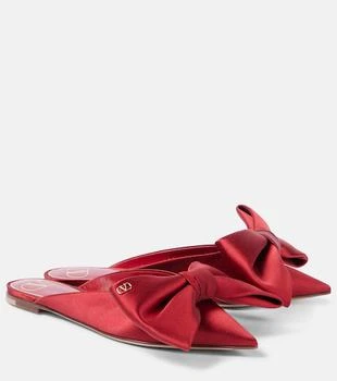 Valentino | Bow-detail 05 satin mules