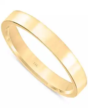 Macy's | Flat Profile Comfort Fit Wedding Band in 14k Gold