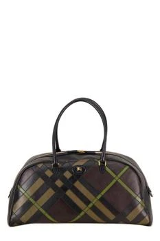 Burberry | Burberry Logo Patch Checked Tote Bag