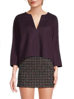 Valentino | High-Low Virgin Wool-Cashmere Blouse