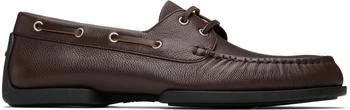 Jil Sander | Brown Calfskin Boat Shoes