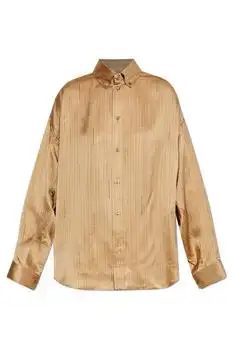 Balenciaga | Balenciaga Logo Detailed Long-Sleeve Shirt