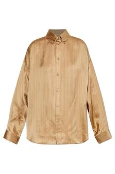 Balenciaga | Balenciaga Logo Detailed Long-Sleeve Shirt