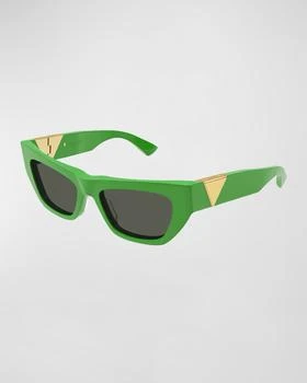 Bottega Veneta | Inverted Triangle Acetate Cat-Eye Sunglasses