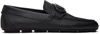 Valentino | Black VLogo Signature Grainy Calfskin Loafers