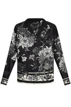 Dolce & Gabbana | Dolce & Gabbana Flower Bouquet-Printed Jacquard Twill Shirt