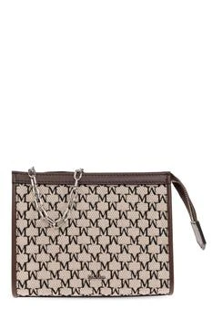 Max Mara | Max Mara Logo Plaque Zip-Up Clutch Bag