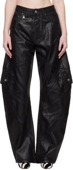 AMIRI | Black Waxed Paneled Jeans