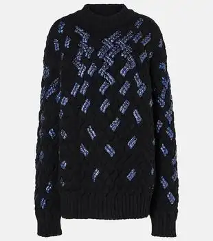 Dries Van Noten | Sequined virgin wool sweater