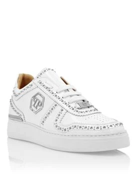 Leather Lo- Top Sneakers