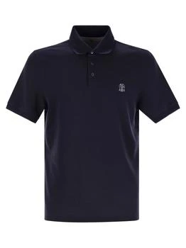 Brunello Cucinelli | Brunello Cucinelli Logo Detailed Short-Sleeved Polo Shirt