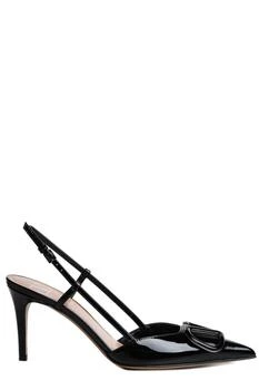 Valentino | Valentino VLOGO Pointed Toe Slingback Pumps