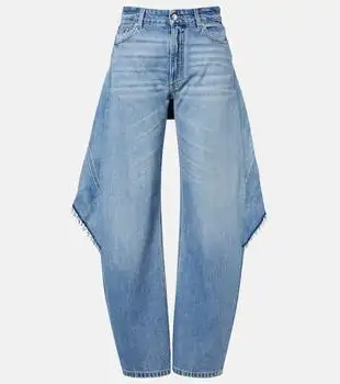 Stella McCartney | Paneled barrel-leg jeans