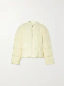 Jil Sander | Cropped Quilted Shell Down Jacket - Beige