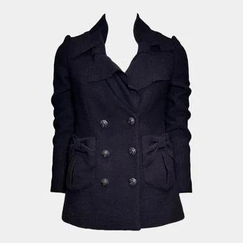 Chanel | Chanel 2016 Black Wool Sun Buttons Jacket XS