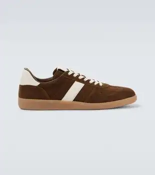 Tom Ford | Archer leather-trimmed suede sneakers