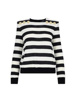 Balmain | Balmain Striped Knitted Jumper