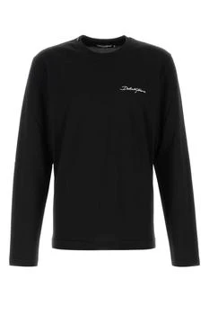 Dolce & Gabbana | Dolce & Gabbana Logo Embroidered Crewneck T-Shirt