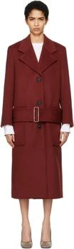 Salvatore Ferragamo | Red Long Wool Coat