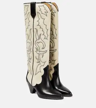 Isabel Marant | Leila leather and suede cowboy boots