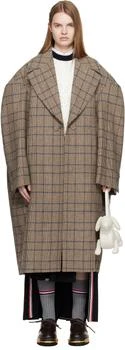 Thom Browne | Brown Hunting Tweed Cocoon Coat